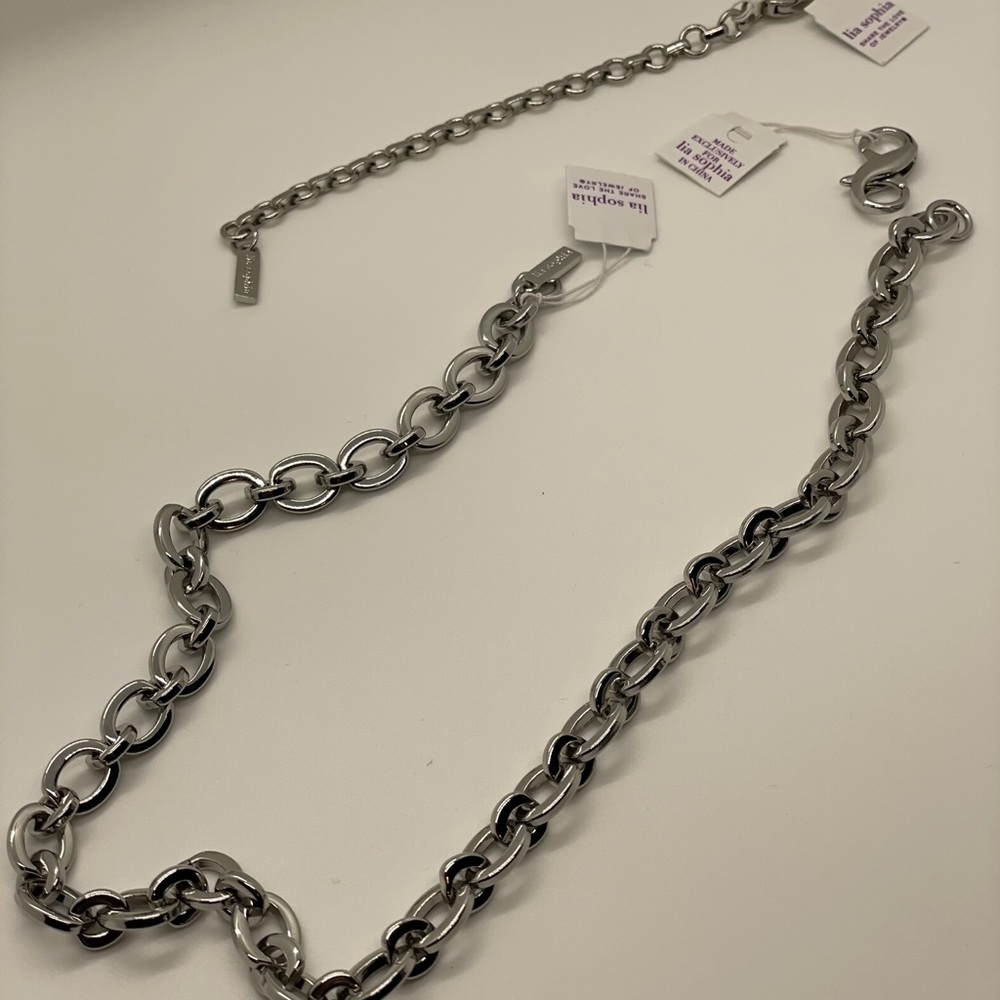 Lia Sophia Metal Chain Necklace
